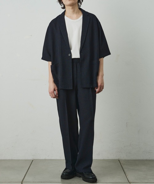 COLONY 2139（コロニートゥーワンスリーナイン）の「セットアップ対応/ サマーツイード半袖シャツジャケット（シャツ/ブラウス・メンズ・ブラック/ネイビー・MEDIUM/LARGE）」の21枚目の写真