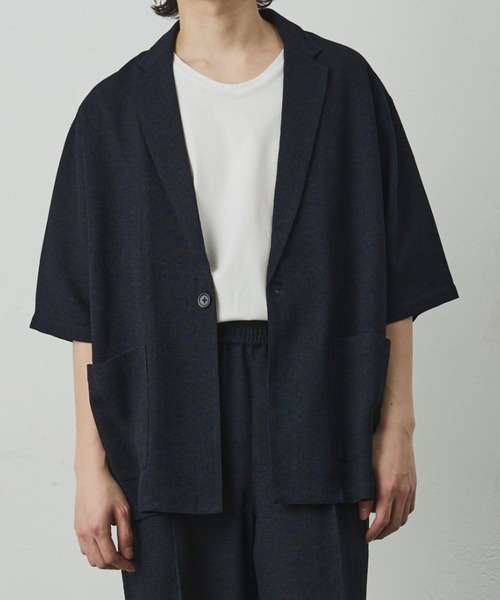 COLONY 2139（コロニートゥーワンスリーナイン）の「セットアップ対応/ サマーツイード半袖シャツジャケット（シャツ/ブラウス・メンズ・ブラック/ネイビー・MEDIUM/LARGE）」の17枚目の写真