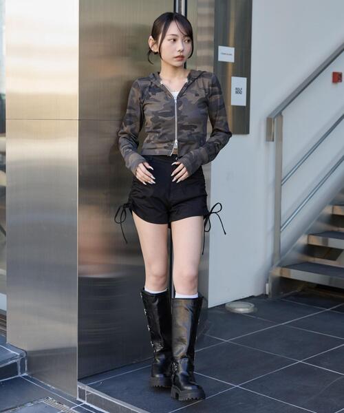 WEGO（ウィゴー）の「WEGO/【26年春新作】サイドドロストマイクロショートパンツ（その他パンツ・レディース・ブラック・FREE）」の10枚目の写真