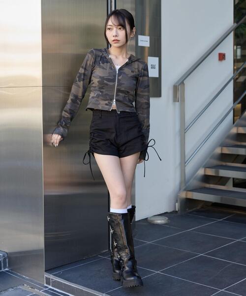 WEGO（ウィゴー）の「WEGO/【26年春新作】サイドドロストマイクロショートパンツ（その他パンツ・レディース・ブラック・FREE）」の11枚目の写真