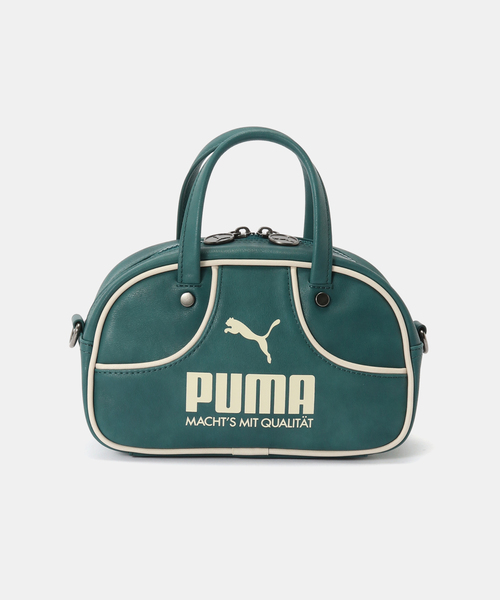 PUMA(プーマ)の「PUMA / プーマ 1976 ARCHIVE MINI GRIP BAG 2.5L(ハンドバッグ・レディース・ブラック/グリーン・FREE)」の2枚目の写真