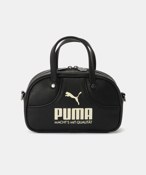 PUMA(プーマ)の「PUMA / プーマ 1976 ARCHIVE MINI GRIP BAG 2.5L(ハンドバッグ・レディース・ブラック/グリーン・FREE)」の1枚目の写真