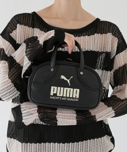 PUMA(プーマ)の「PUMA / プーマ 1976 ARCHIVE MINI GRIP BAG 2.5L(ハンドバッグ・レディース・ブラック/グリーン・FREE)」の14枚目の写真