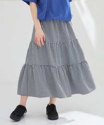 ロングティアードスカート