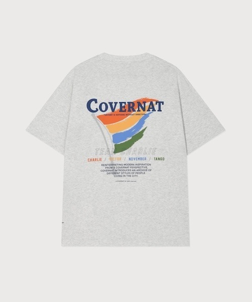 COVERNAT(カバーナット)の「COOL COTTON FLAG GRAPHIC T-SHIRT(Tシャツ/カットソー・メンズ・ホワイト/ブラック/ヘザーグレー・X-LARGE/LARGE/MEDIUM/SMALL/X-SMALL)」の1枚目の写真