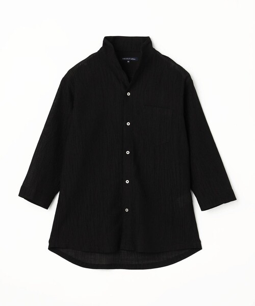 NICOLE selection(ニコルセレクション)の「イタリアンカラークォータースリーブシャツ(シャツ/ブラウス・メンズ・ベージュ/ブラック/サックスブルー/ネイビー・L/XL/M)」の18枚目の写真