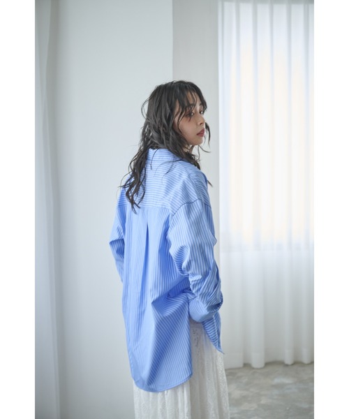 Anclear oui(アンクリアウィ)の「バブーシュカ付きシャツブラウス(シャツ/ブラウス・レディース・ブルー/Yellow/PINK・F)」の12枚目の写真
