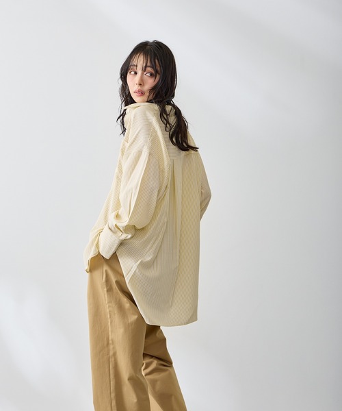 Anclear oui(アンクリアウィ)の「バブーシュカ付きシャツブラウス(シャツ/ブラウス・レディース・ブルー/Yellow/PINK・F)」の20枚目の写真