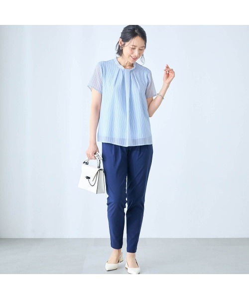 座(THE)パンツ(ザパンツ)の「夏のリネン混 ・座(THE)パンツ(その他パンツ・レディース・ブラック/カーキ/グレイッシュベージュ/ネイビー/ブルー・L1/L3/M3/S3/L2/M2/M1/S2/S1)」の20枚目の写真