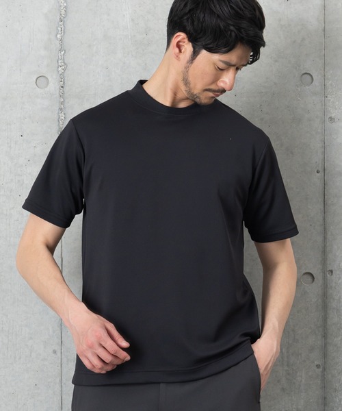BTZ TOKYO(ビーティーゼットトウキョウ)の「【快適Tシャツ】汗隠し+透けにくい+UV対策+接触冷感+ドライ機能付き(Tシャツ/カットソー・メンズ・ブラック/ネイビー/ホワイト・L/LL/M)」の5枚目の写真