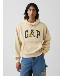 Gap × Sean Wotherspoon ヘビーウェイト フレンチテリー オーバーサイズ クロップド GAPロゴパーカー