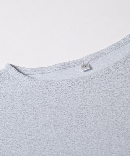 coca(coca)(コカ)の「シアージョーゼットペプラムロールアップスリーブT(Tシャツ/カットソー・レディース・ライトブルー/ブラック・M/L/S)」の15枚目の写真