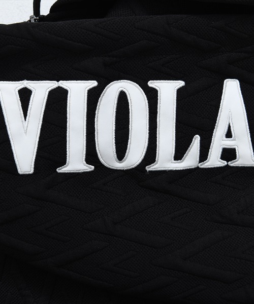 VIOLA(ヴィオラ)の「『VIOLA rumore/ヴィオラ ルモーレ』カットJQフルZIP長袖パーカー(パーカー・メンズ・ブラック/オフホワイト・M/L/XL)」の10枚目の写真