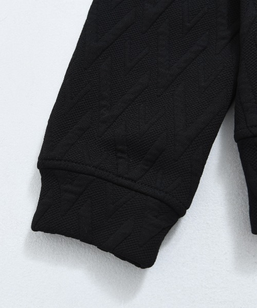 VIOLA(ヴィオラ)の「『VIOLA rumore/ヴィオラ ルモーレ』カットJQフルZIP長袖パーカー(パーカー・メンズ・ブラック/オフホワイト・M/L/XL)」の11枚目の写真
