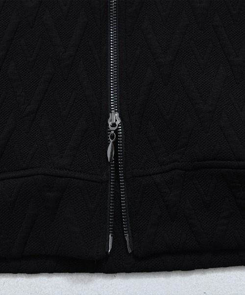 VIOLA(ヴィオラ)の「『VIOLA rumore/ヴィオラ ルモーレ』カットJQフルZIP長袖パーカー(パーカー・メンズ・ブラック/オフホワイト・M/L/XL)」の15枚目の写真
