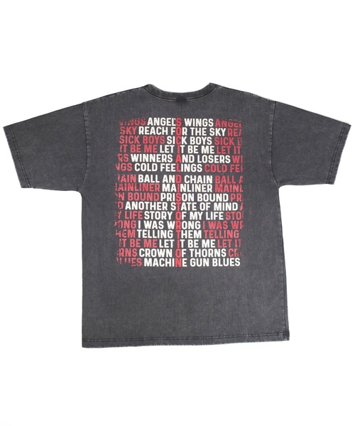 giant Vintage(ジャイアントヴィンテージ)の「【GIANT01】【Giant Vintage/ジャイアント ヴィンテージ】SOCIAL DISTORTION SKELLY SONG TITLE FRONT SCREEN PRINT OVERSIZED BOX SILHOUETTE T-SHIRTS(Tシャツ/カットソー・メンズ・ブラック系その他・LARGE/SMALL/MEDIUM/X-LARGE)」の2枚目の写真