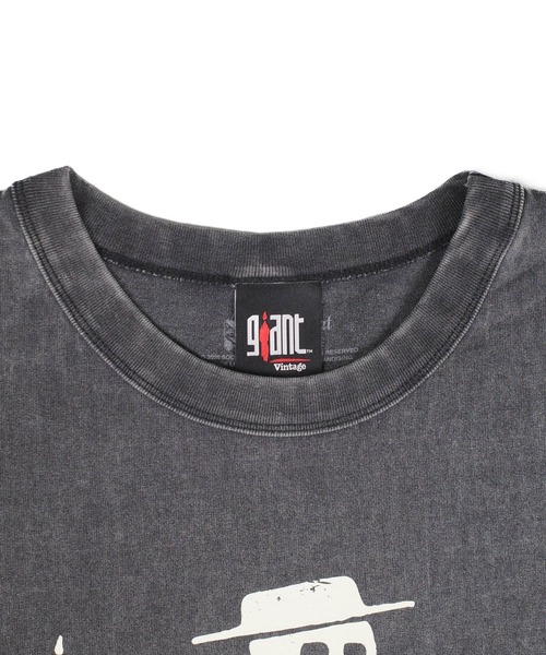giant Vintage(ジャイアントヴィンテージ)の「【GIANT01】【Giant Vintage/ジャイアント ヴィンテージ】SOCIAL DISTORTION SKELLY SONG TITLE FRONT SCREEN PRINT OVERSIZED BOX SILHOUETTE T-SHIRTS(Tシャツ/カットソー・メンズ・ブラック系その他・LARGE/SMALL/MEDIUM/X-LARGE)」の5枚目の写真