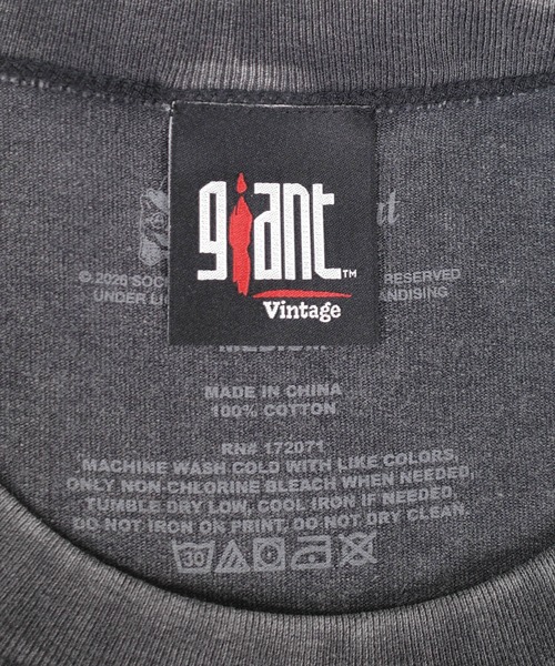 giant Vintage(ジャイアントヴィンテージ)の「【GIANT01】【Giant Vintage/ジャイアント ヴィンテージ】SOCIAL DISTORTION SKELLY SONG TITLE FRONT SCREEN PRINT OVERSIZED BOX SILHOUETTE T-SHIRTS(Tシャツ/カットソー・メンズ・ブラック系その他・LARGE/SMALL/MEDIUM/X-LARGE)」の8枚目の写真