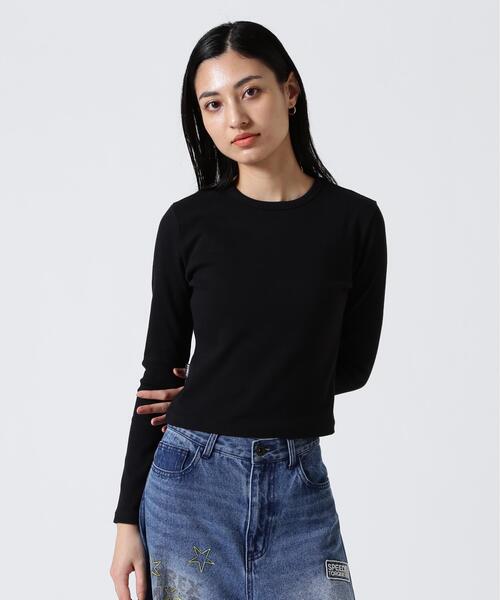 AVIREX(アヴィレックス)の「《DAILY/WOMAN》L/S CREW NECK T-SHIRT(Tシャツ/カットソー・レディース・ブラック/ホワイト・M/S)」の15枚目の写真
