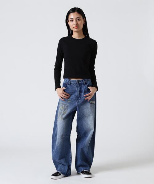 AVIREX(アヴィレックス)の「《DAILY/WOMAN》L/S CREW NECK T-SHIRT(Tシャツ/カットソー・レディース・ブラック/ホワイト・M/S)」の16枚目の写真