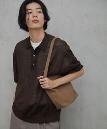 URBAN RESEARCH DOORS | Ramie High Gauge KnitPolo(ポロシャツ)