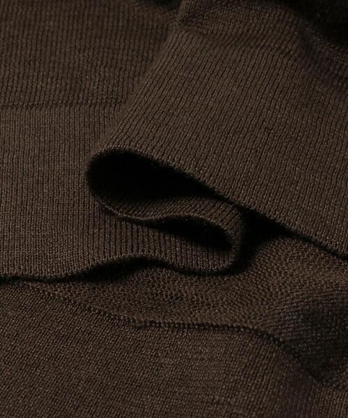 URBAN RESEARCH DOORS(アーバンリサーチドアーズ)の「Ramie High Gauge KnitPolo(ポロシャツ・メンズ・チャコールグレー/ブラウン・MEDIUM/LARGE)」の10枚目の写真