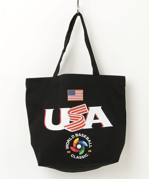E-COME（イーカム）の「WBC USA - WUSA-TTB01 CANVAS TOTE BAG WBC USA 99 AARON JUDGE（トートバッグ・メンズ・ブラック・ONE SIZE）」の2枚目の写真