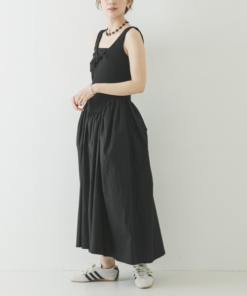 URBAN RESEARCH(アーバンリサーチ)の「ESTHE RIB POPLIN DRESS(ワンピース・レディース・ブラック・SMALL)」の14枚目の写真