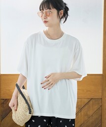 coen | 【Cool Hug Cotton / クールハグコットン】 ゆるTシャツ(接触冷感)(Tシャツ/カットソー)