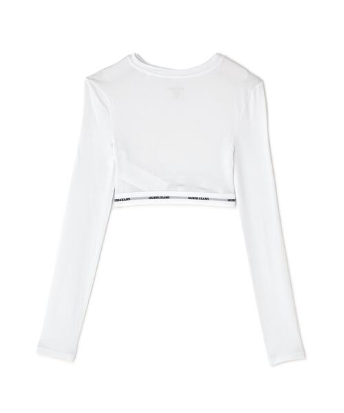 GUESS JEANS(ゲスジーンズ)の「GUESS JEANS/ゲスジーンズGJ L/S CROP TOP(Tシャツ/カットソー・レディース・ホワイト/グレー/ブラック・S/XS/M)」の13枚目の写真