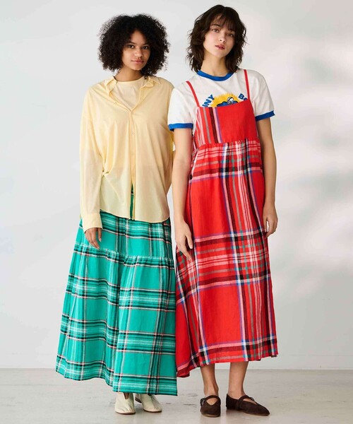 O'NEIL of DUBLIN（オニールオブダブリン）の「O'NEIL OF DUBLIN | リネン キャミソールワンピース WOMEN（ワンピース・レディース・レッド系その他/グリーン系その他/ブルー系その他/ブルー系その他5・8）」の20枚目の写真