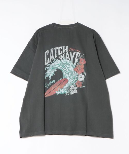 Kahiko(カヒコ)の「【Kahiko】SURF&Palms マニュエルメンズTシャツ(Tシャツ/カットソー・メンズ・ブラック系その他2/ホワイト系その他2/ブラック系その他/ホワイト系その他/ブラック/ホワイト・FREE)」の1枚目の写真