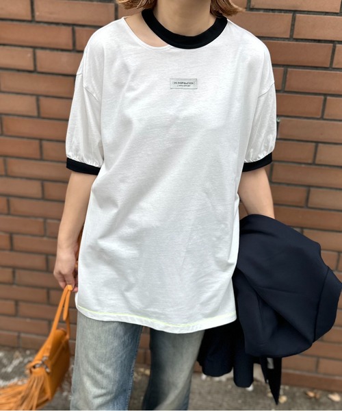 ホワイト×ブラック
model:154cm 着用サイズ:FREE
