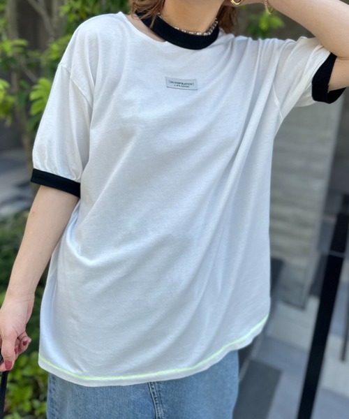 ホワイト×ブラック
model:154cm 着用サイズ:FREE