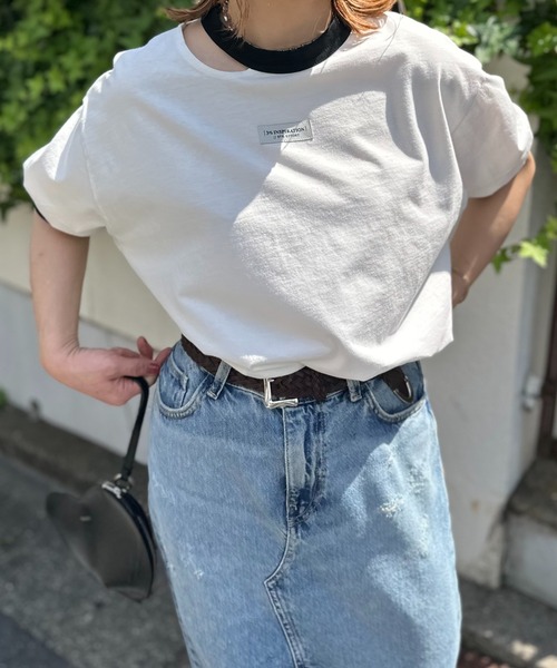 ホワイト×ブラック
model:154cm 着用サイズ:FREE