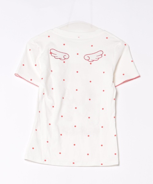 Sibra(シブラ)の「選べるグラフィックプリント半袖Tシャツ / ドット・スター・ユニコーンデザイン(Tシャツ/カットソー・レディース・ホワイト/レッド/ブルー・M)」の15枚目の写真