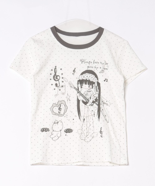 Sibra(シブラ)の「選べるグラフィックプリント半袖Tシャツ / ドット・スター・ユニコーンデザイン(Tシャツ/カットソー・レディース・ホワイト/レッド/ブルー・M)」の18枚目の写真