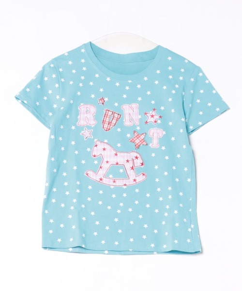 Sibra(シブラ)の「選べるグラフィックプリント半袖Tシャツ / ドット・スター・ユニコーンデザイン(Tシャツ/カットソー・レディース・ホワイト/レッド/ブルー・M)」の14枚目の写真