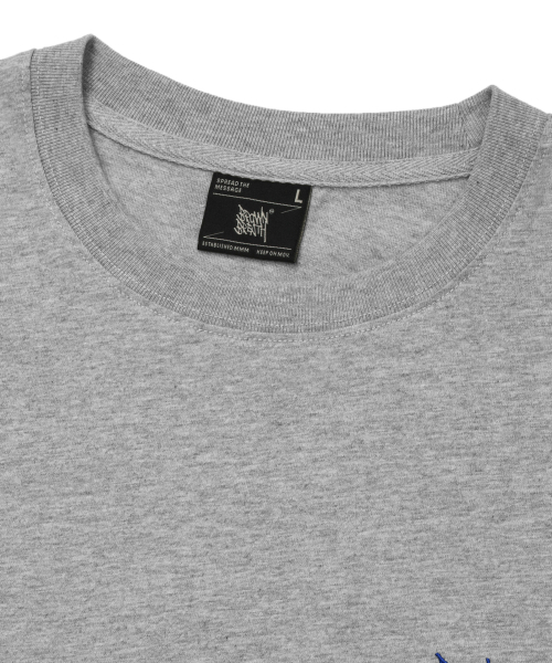 BROWNBREATH（ブラウンブレス）の「TAG PALM CIRCUIT TEE - MELANGE GREY（Tシャツ/カットソー・レディース・その他・SMALL/MEDIUM/LARGE/X-LARGE）」の3枚目の写真