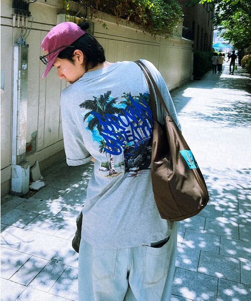 BROWNBREATH（ブラウンブレス）の「TAG PALM CIRCUIT TEE - MELANGE GREY（Tシャツ/カットソー・レディース・その他・SMALL/MEDIUM/LARGE/X-LARGE）」の11枚目の写真