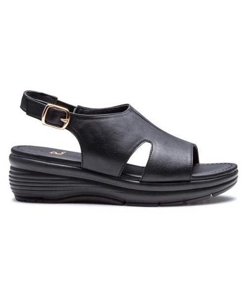 R.(REGAL FOOT COMMUNITY)(アールドット)の「アールドット S21C カバードサンダル(サンダル・レディース・ブラック・22.5/23/23.5/24/24.5)」の1枚目の写真