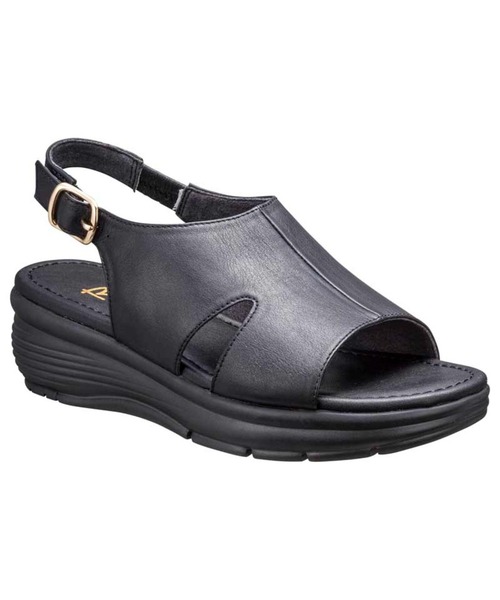 R.(REGAL FOOT COMMUNITY)(アールドット)の「アールドット S21C カバードサンダル(サンダル・レディース・ブラック・22.5/23/23.5/24/24.5)」の2枚目の写真