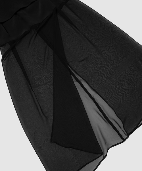 GURTWEIN（ ガーウィン）の「Ribbed two layer maxi skirt（スカート・レディース・ブラック・36）」の8枚目の写真