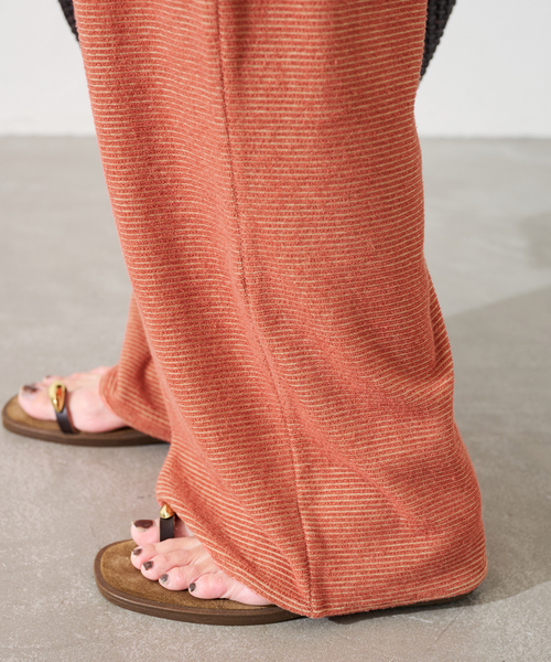 FRAMeWORK（フレームワーク）の「パイルボーダーイージーパンツ（その他パンツ・レディース・オレンジ/ベージュ・38/36）」の20枚目の写真