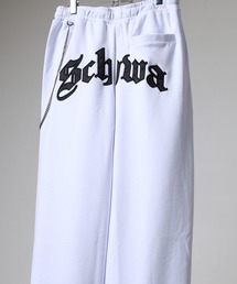 SCHWA（シュワ）の「ロゴ刺繍ポンチワイドパンツ（その他パンツ）」