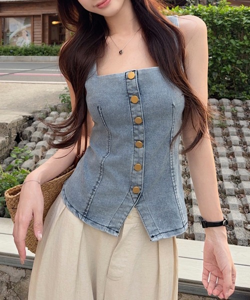 Denim Noisery — рваная джинсовая рубашка/блуза (Denim Noisery)