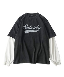Subciety（サブサエティ）の「Washed layered tee（Tシャツ/カットソー）」