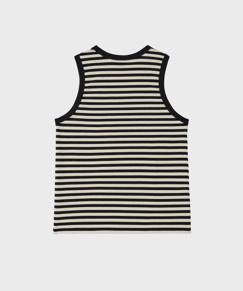 NOIRER(ノイア)の「マリンストライプスリーブレス(ブラックアイ)(Tシャツ/カットソー・メンズ・その他・50/52)」の4枚目の写真