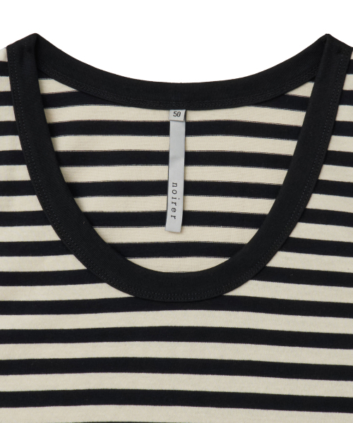 NOIRER(ノイア)の「マリンストライプスリーブレス(ブラックアイ)(Tシャツ/カットソー・メンズ・その他・50/52)」の5枚目の写真