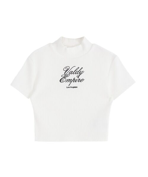 GYDA(ジェイダ)の「Valdy Empireハーフスリーブテレコタートルトップス(Tシャツ/カットソー・レディース・イエロー/ブラック/オフホワイト・FREE)」の7枚目の写真